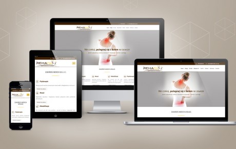 Responsywna strona internetowa dla gabinetu rehabilitacji i fizjoterapii